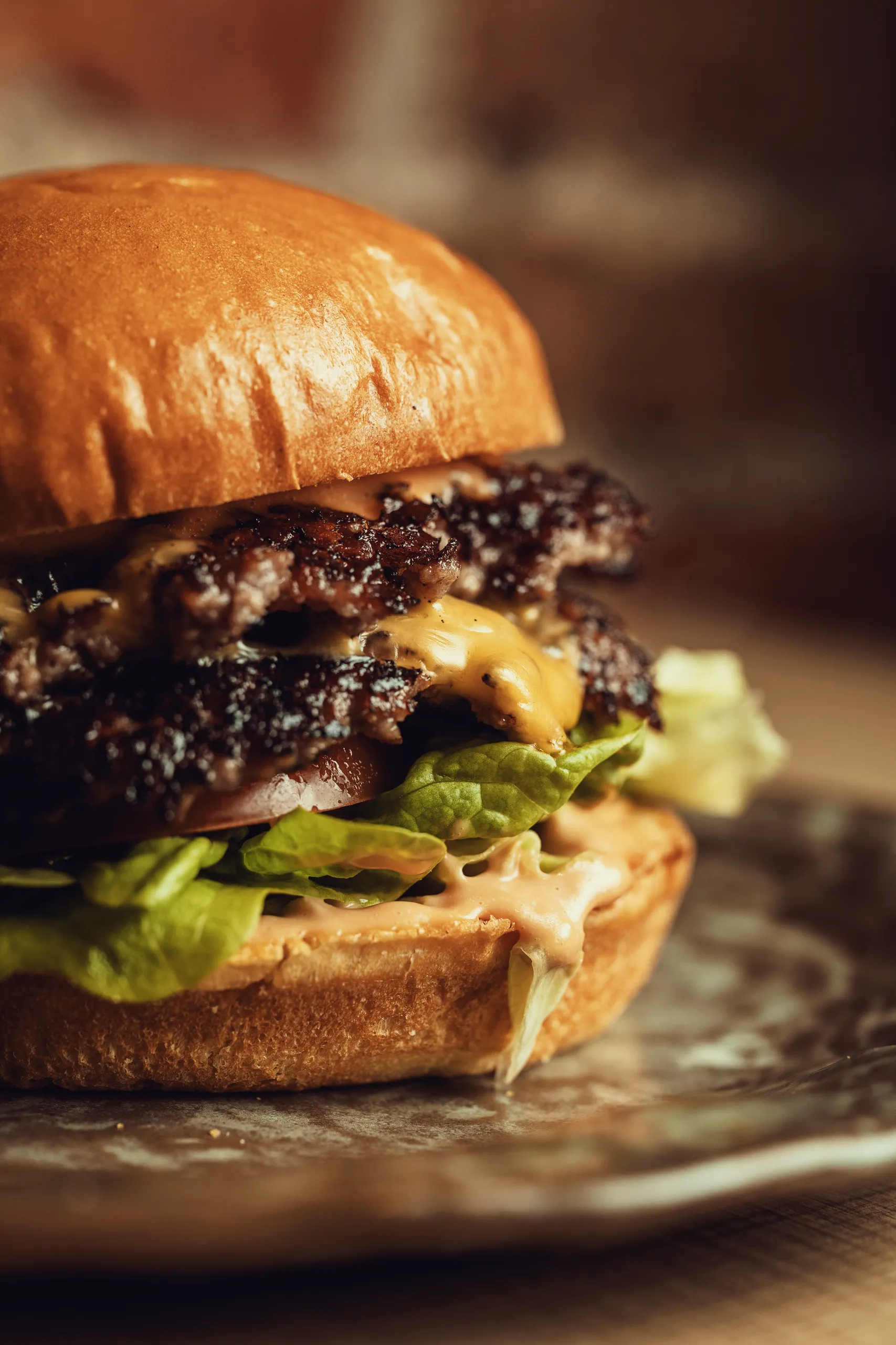La Clásica Double Smash Burger Viral